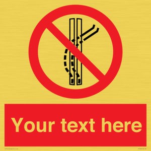 Custom prohibition Do not leave the tow track